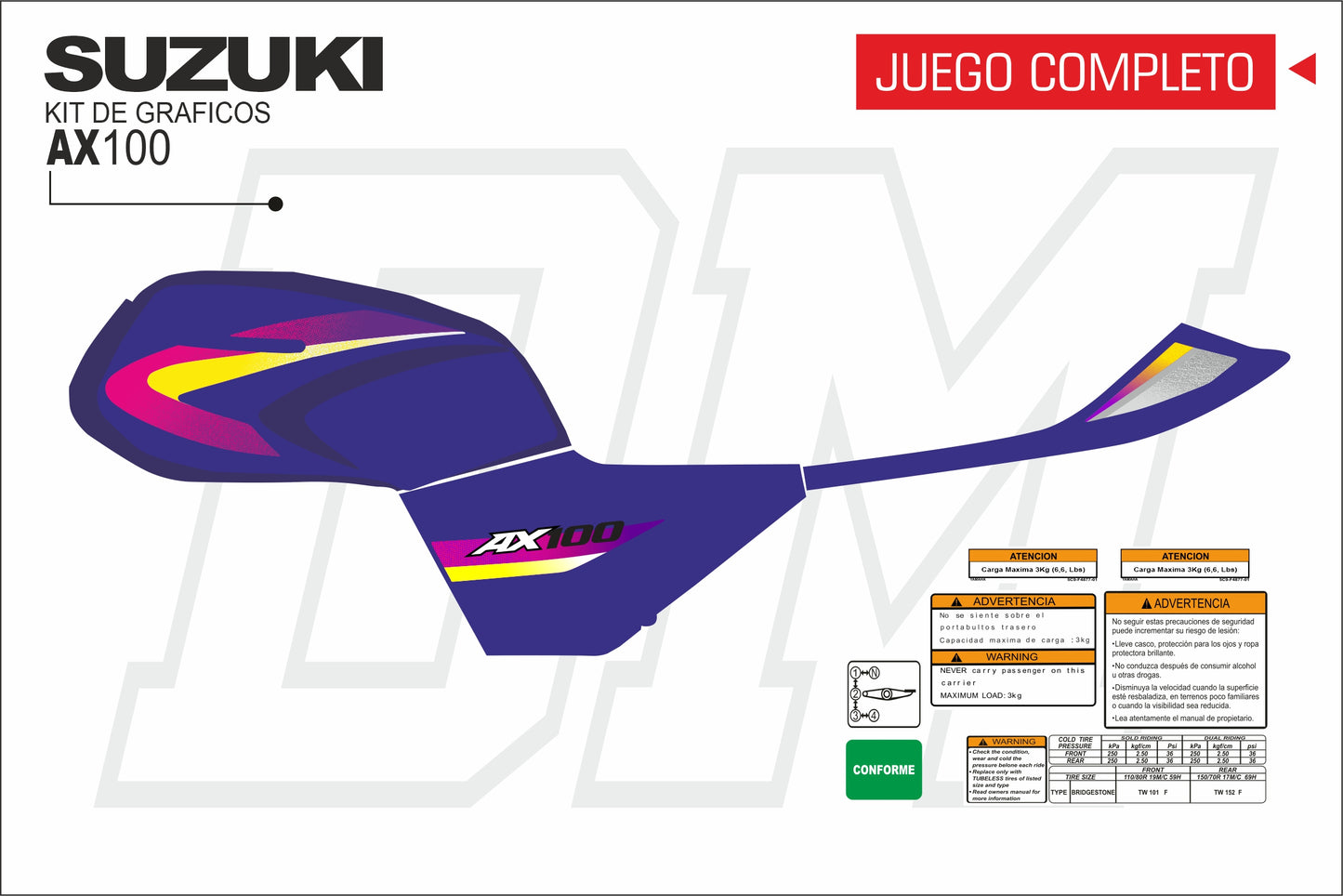 AX 100-2 PERSONALIZADAS