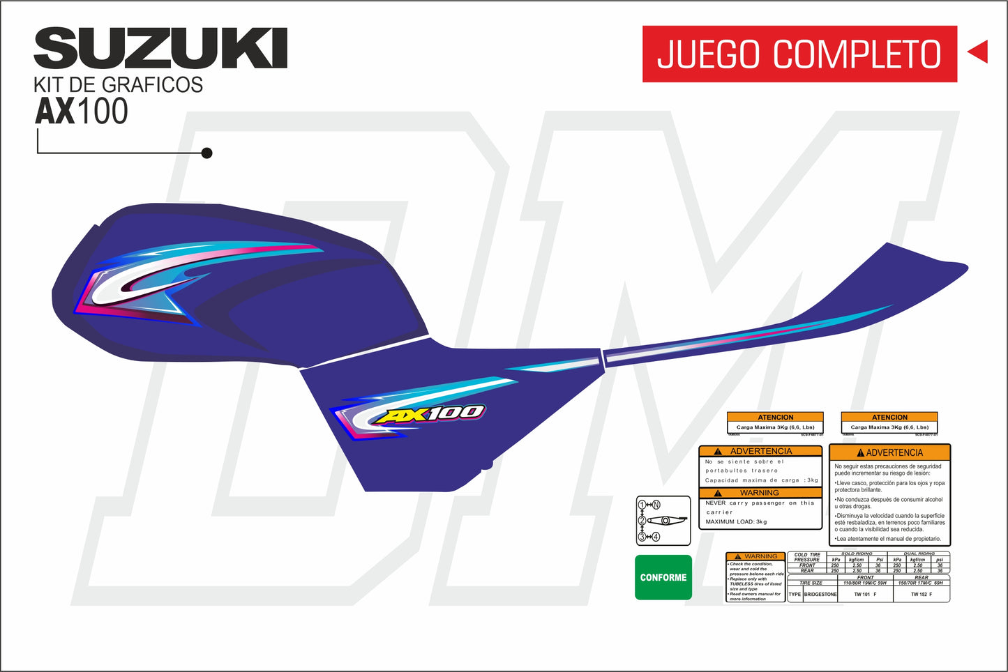 AX 100-2 PERSONALIZADAS