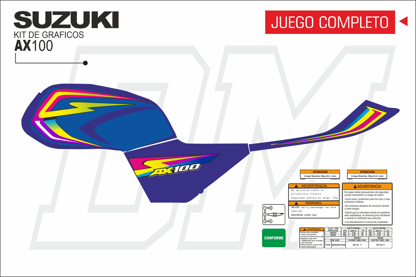 AX 100-2 PERSONALIZADAS