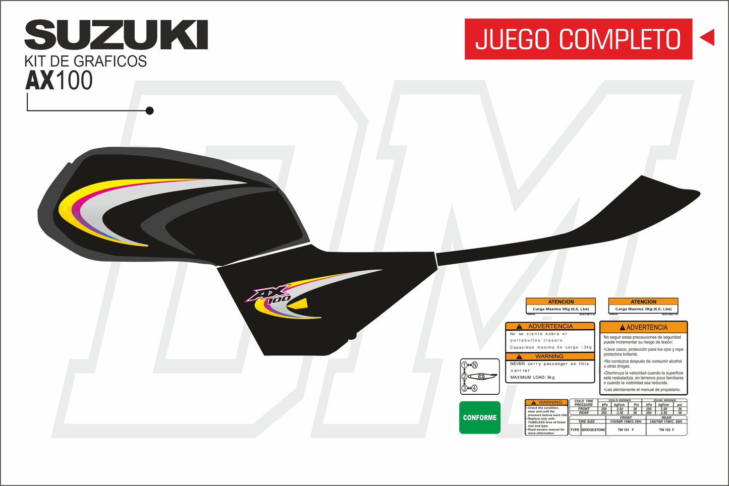 AX 100-2 PERSONALIZADAS