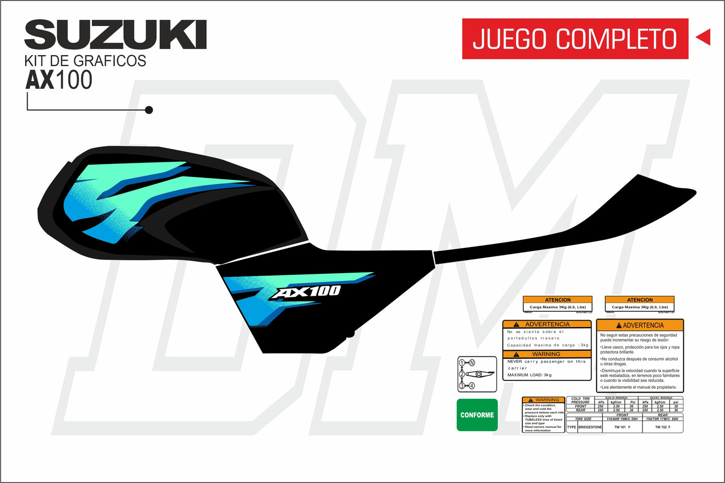 AX 100-2 PERSONALIZADAS