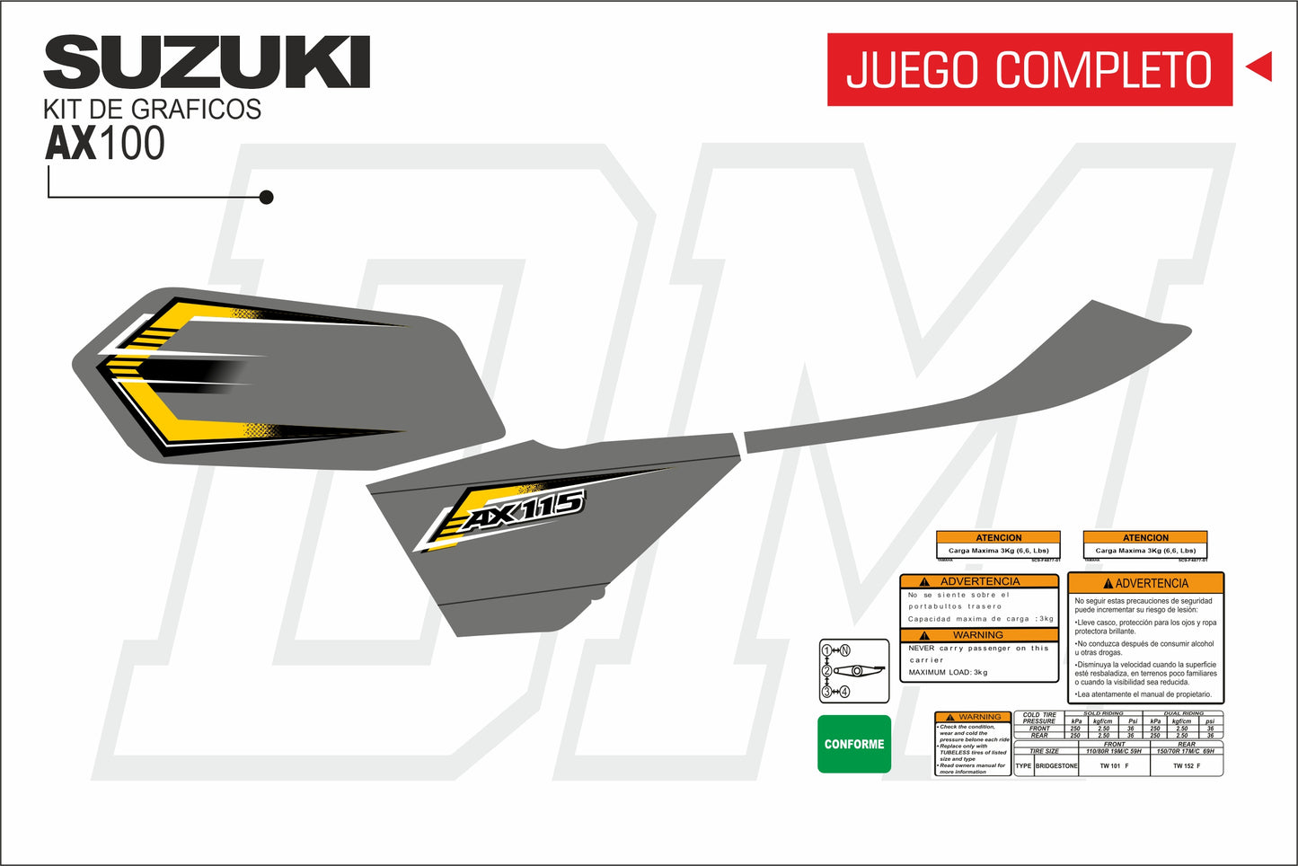 AX 100-115 TANQUE PLANO