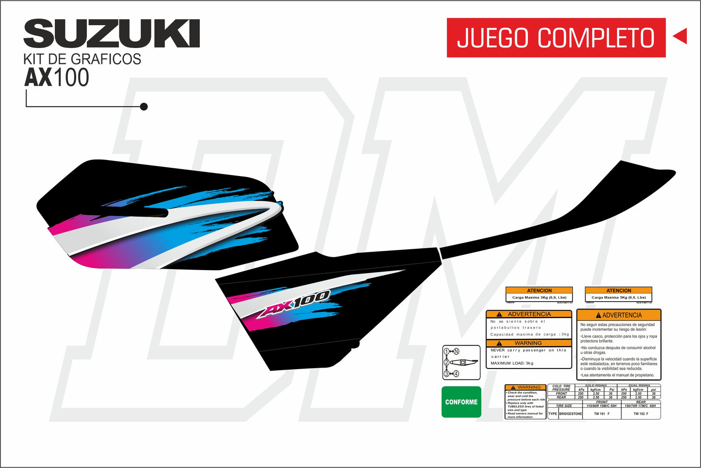 AX 100-115 TANQUE PLANO