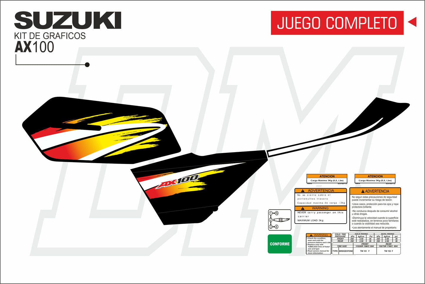 AX 100-115 TANQUE PLANO