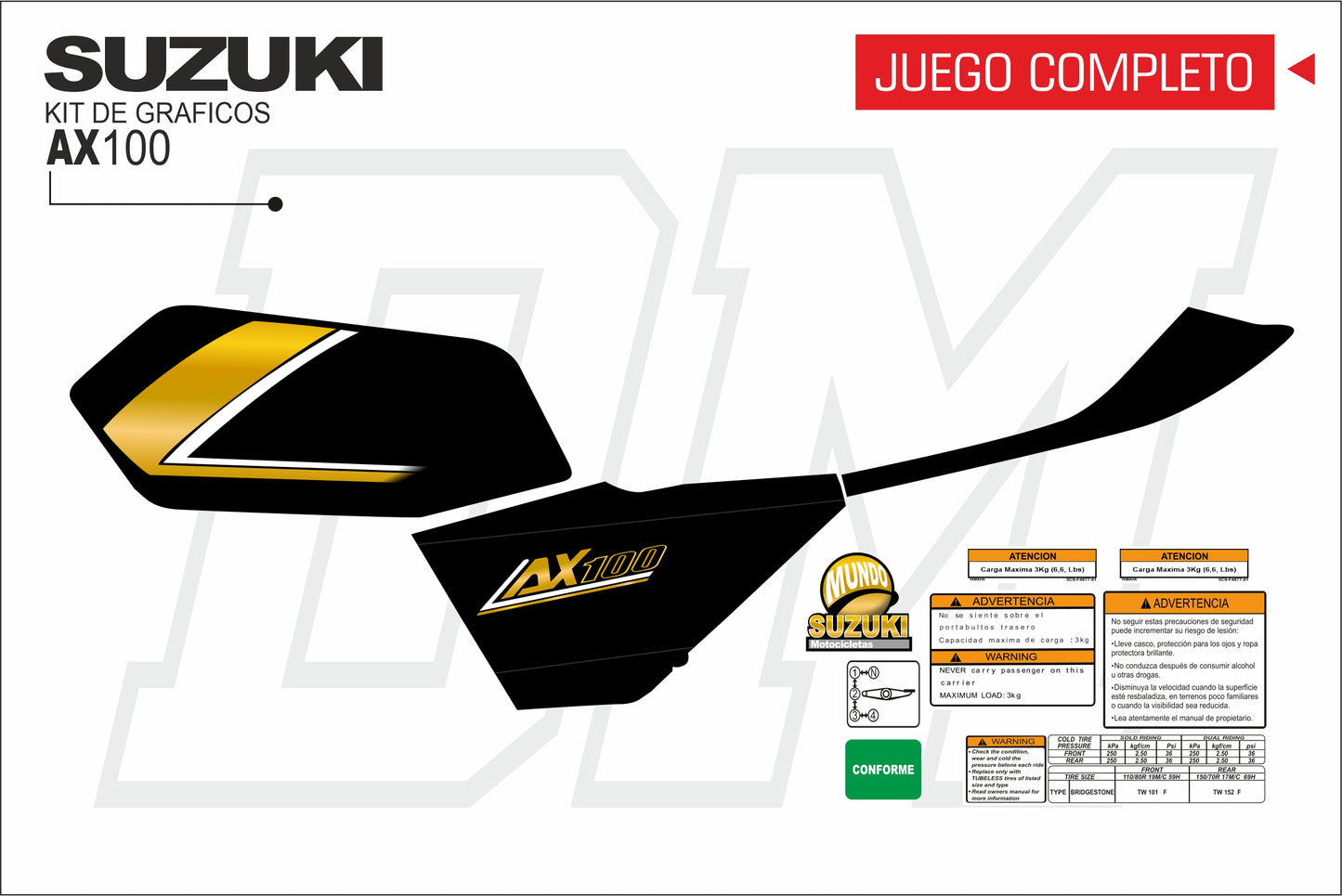 AX 100-115 TANQUE PLANO