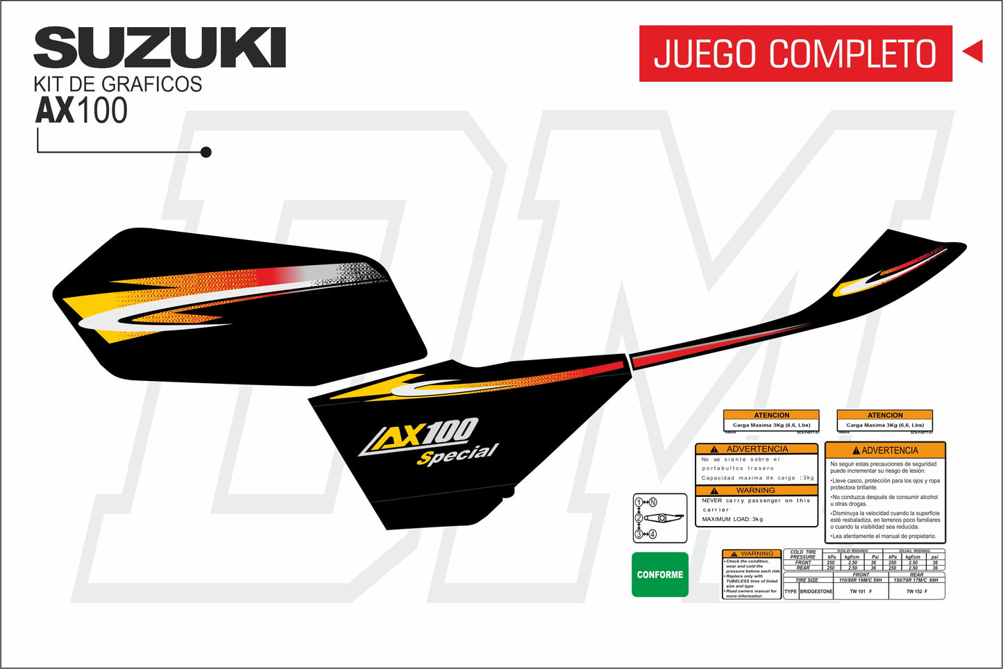 AX 100-115 TANQUE PLANO