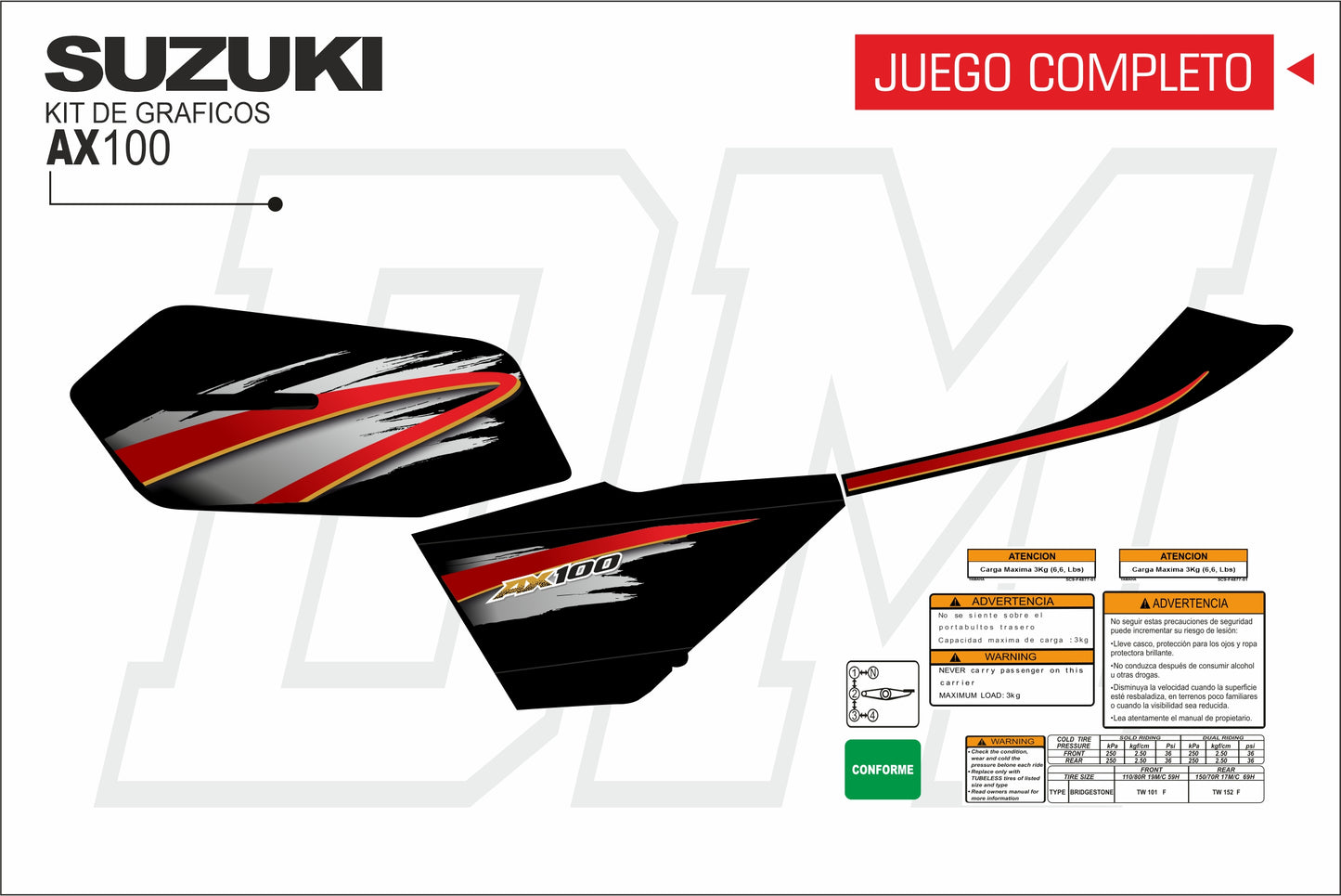AX 100-115 TANQUE PLANO