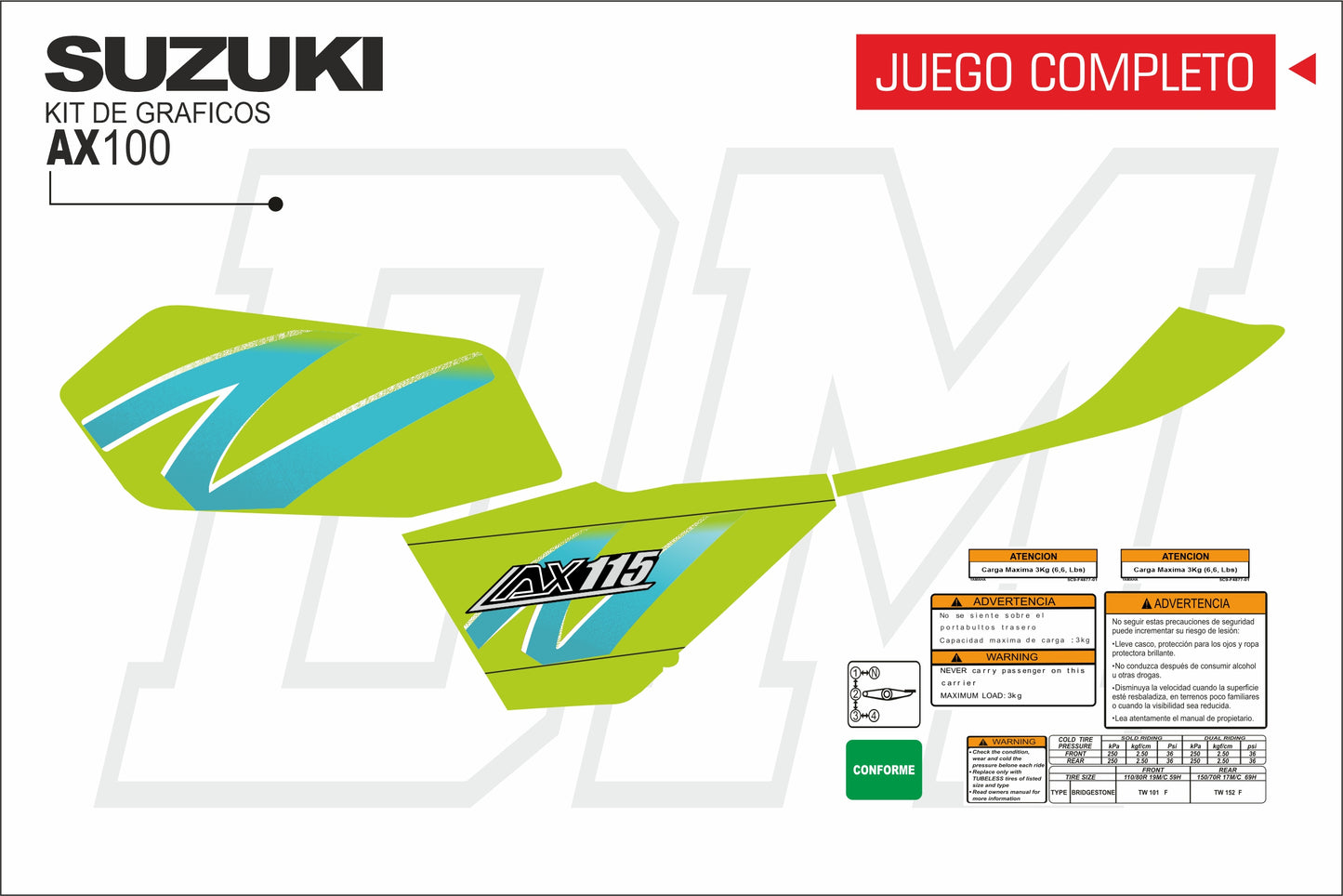 AX 100-115 TANQUE PLANO
