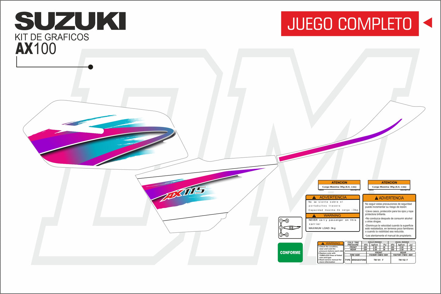 AX 100-115 TANQUE PLANO
