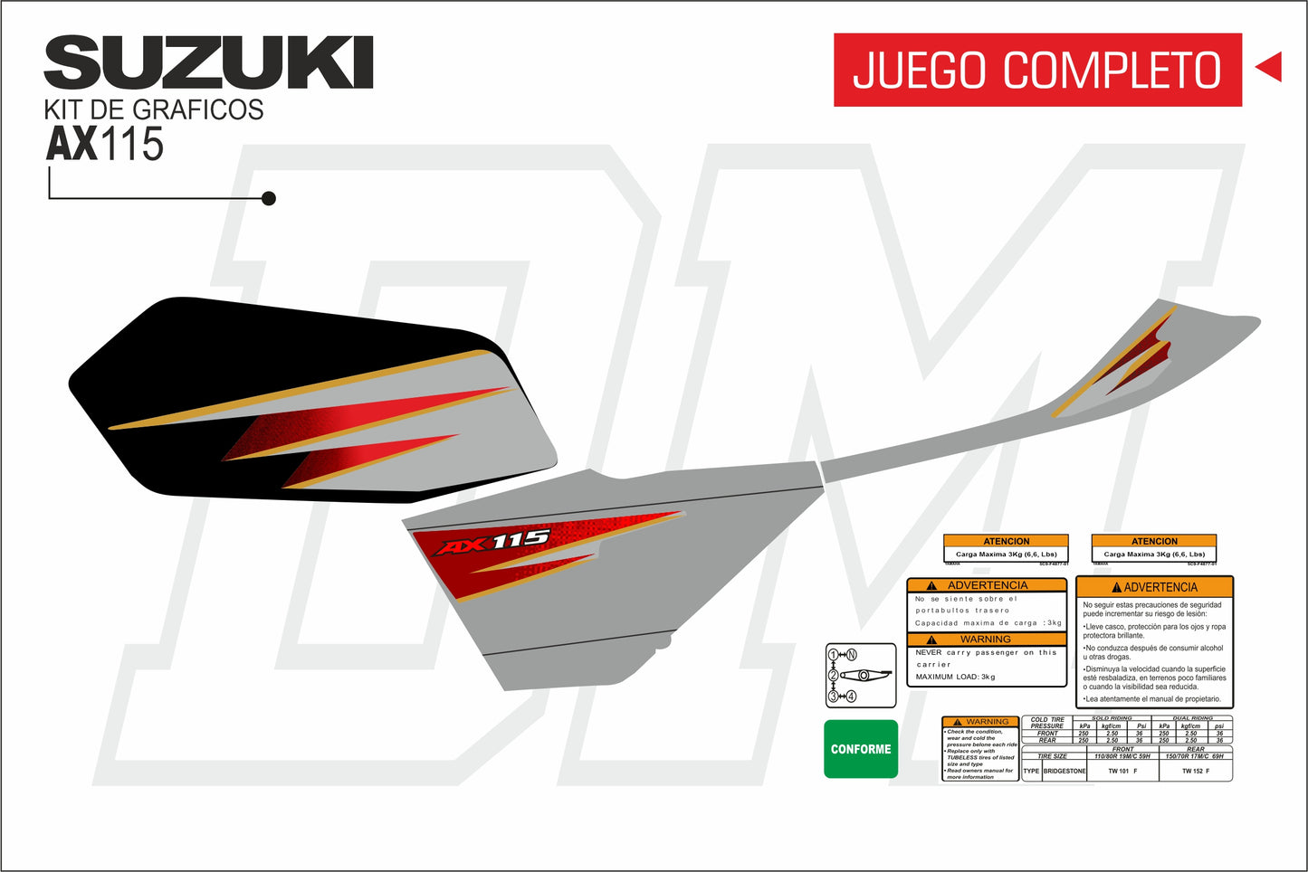 AX 100-115 TANQUE PLANO