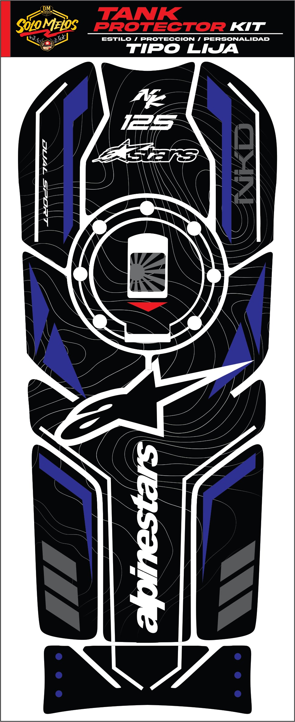 PROTECTORES TIPO LIJA NKD 125