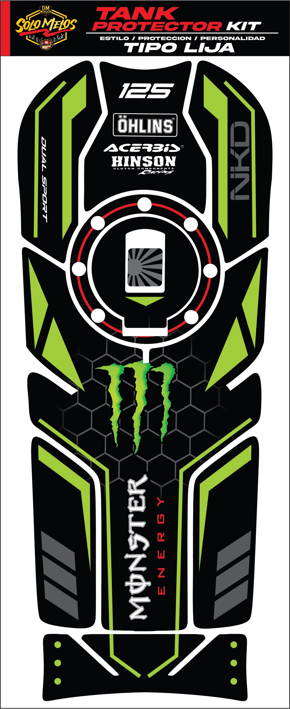 PROTECTORES TIPO LIJA NKD 125