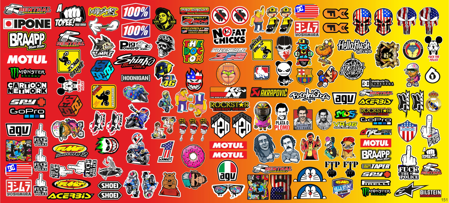 PAQUETE DE STICKERS POR MAYOR