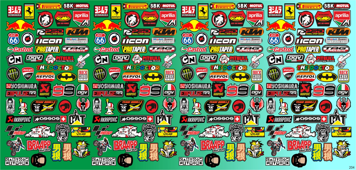 PAQUETE DE STICKERS POR MAYOR