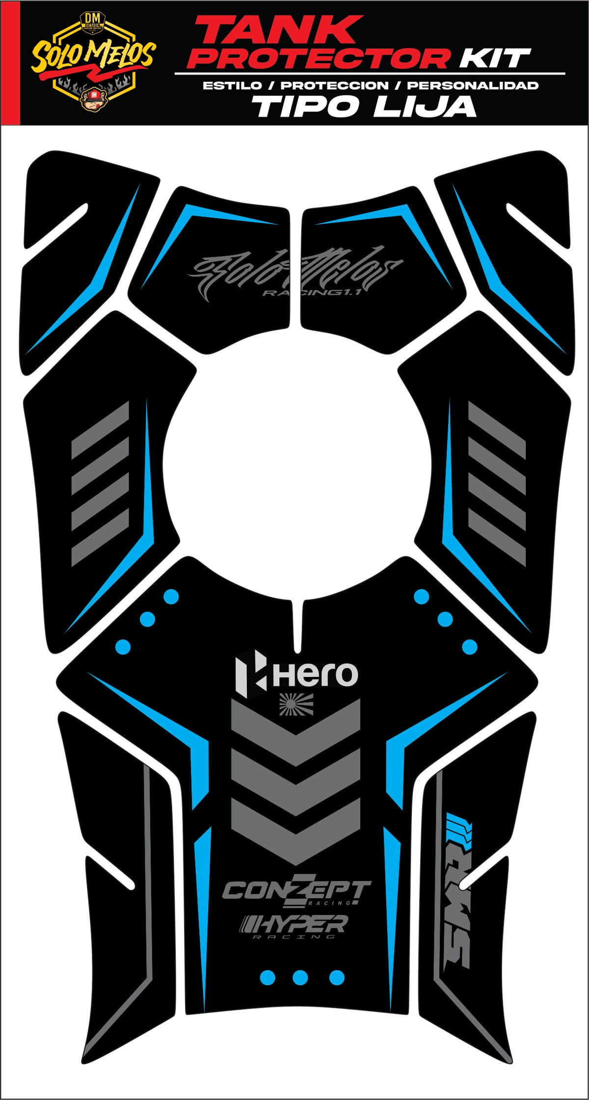 PROTECTORES TIPO LIJA HERO ECO DELUXE