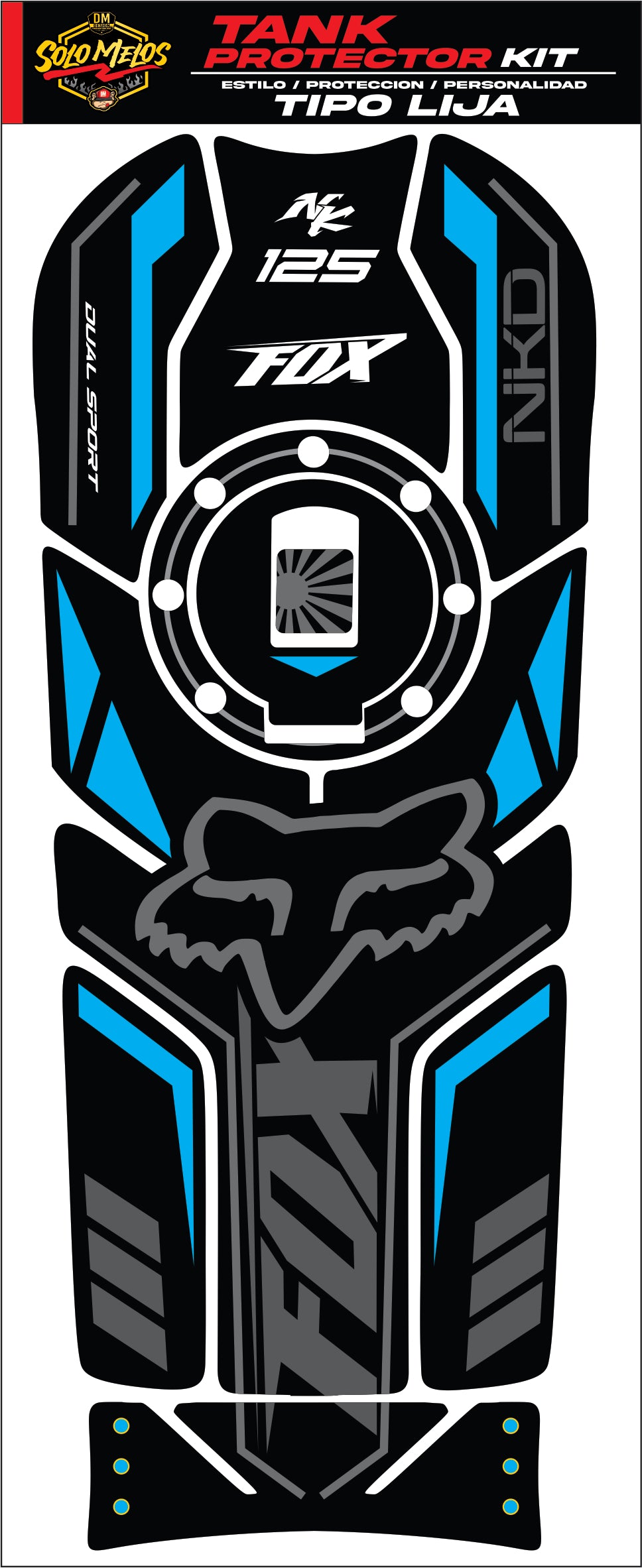 PROTECTORES TIPO LIJA NKD 125