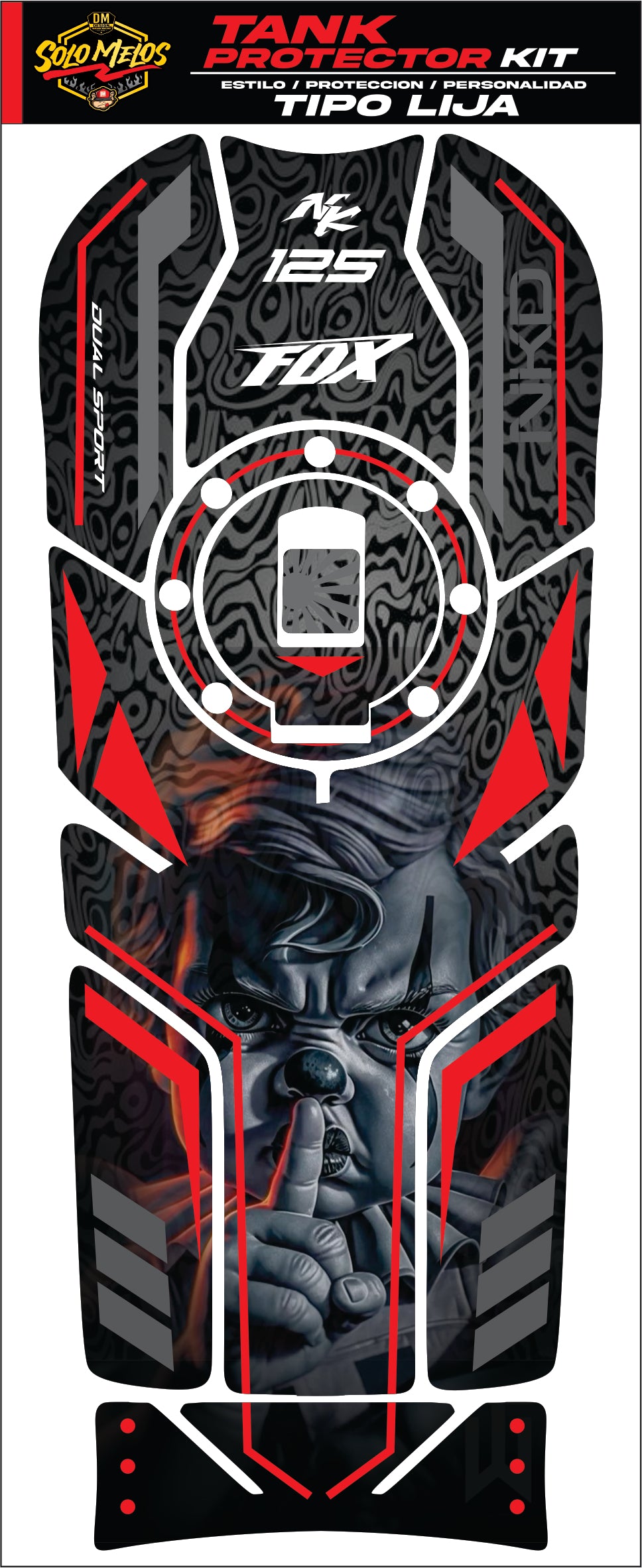 PROTECTORES TIPO LIJA NKD 125